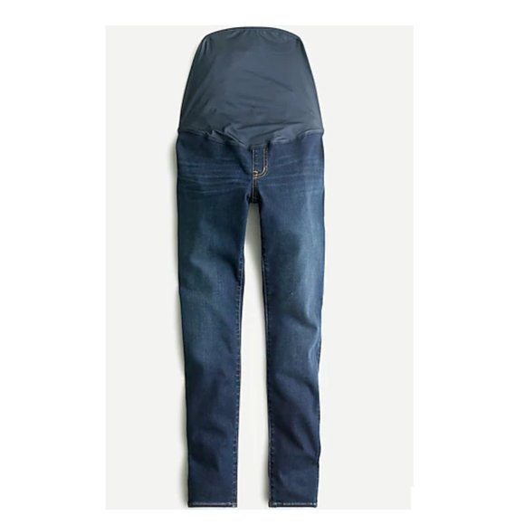 J.CREW Maternity over-the-belly toothpick jean in indigo wash 26